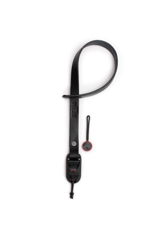 Handschlaufe aus Leder in schwarz mit Schnellverschluss von Peak Design