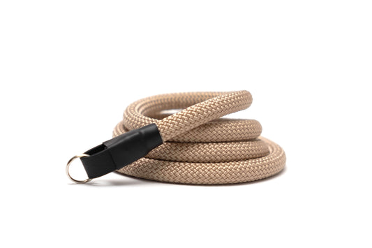 Kameraseil, Rope in beige für Kamera als Kameragurt oder Schultergurt