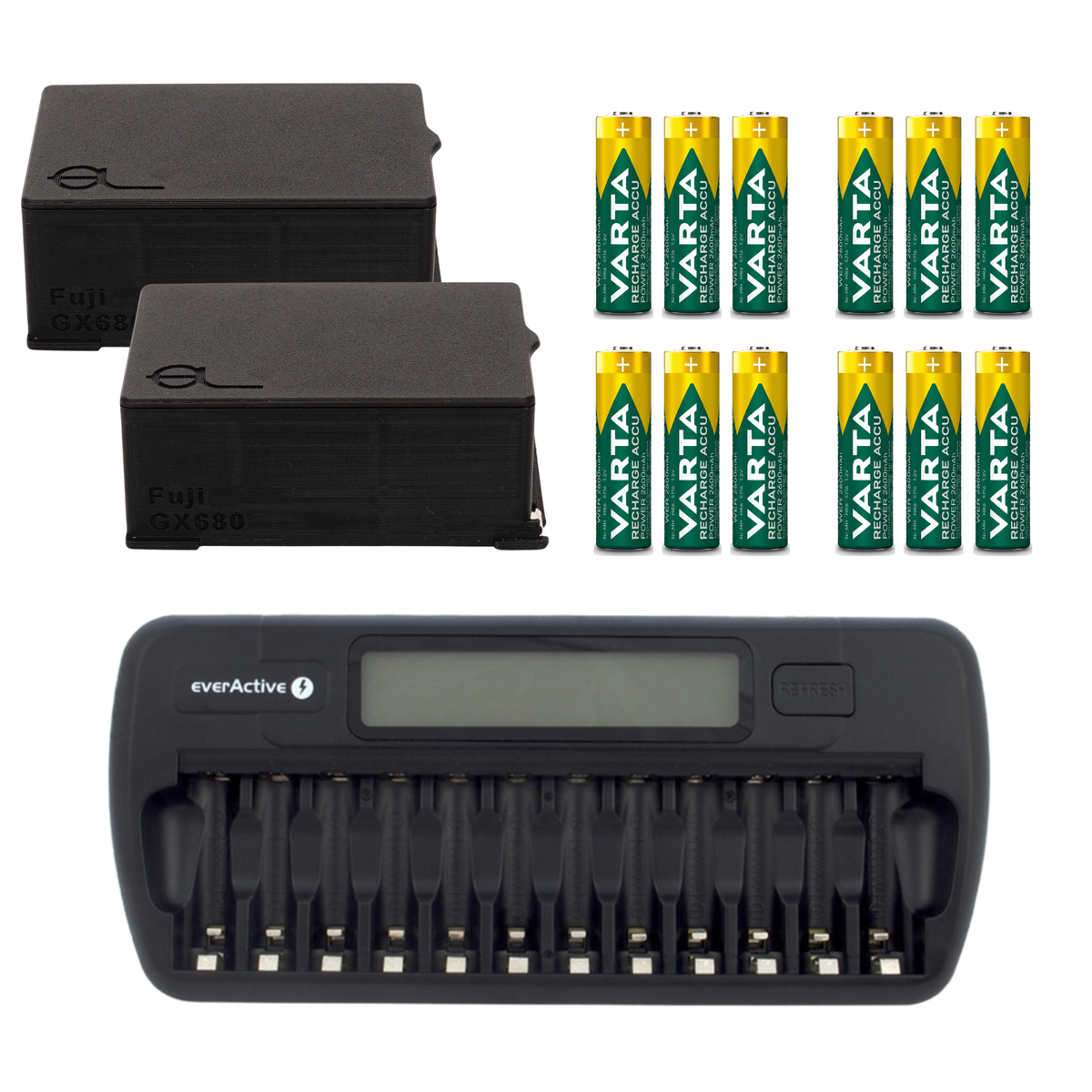 Batterieadapter für Fuji GX680