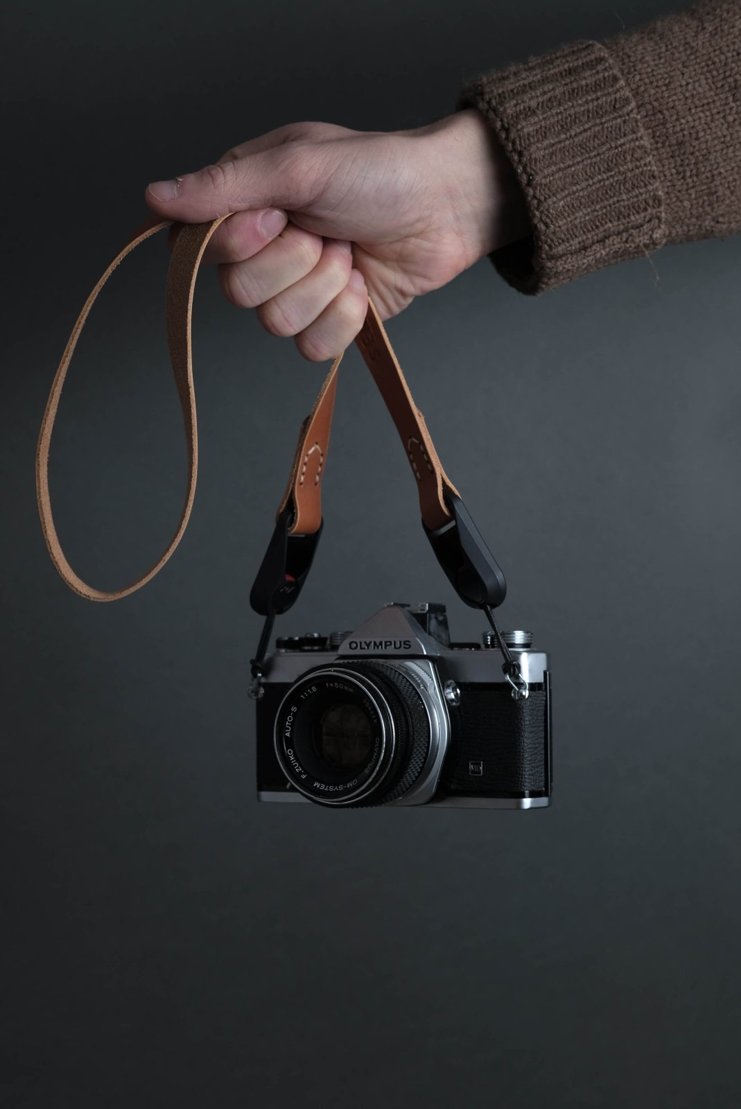 Kameragurte Leder - seam strap