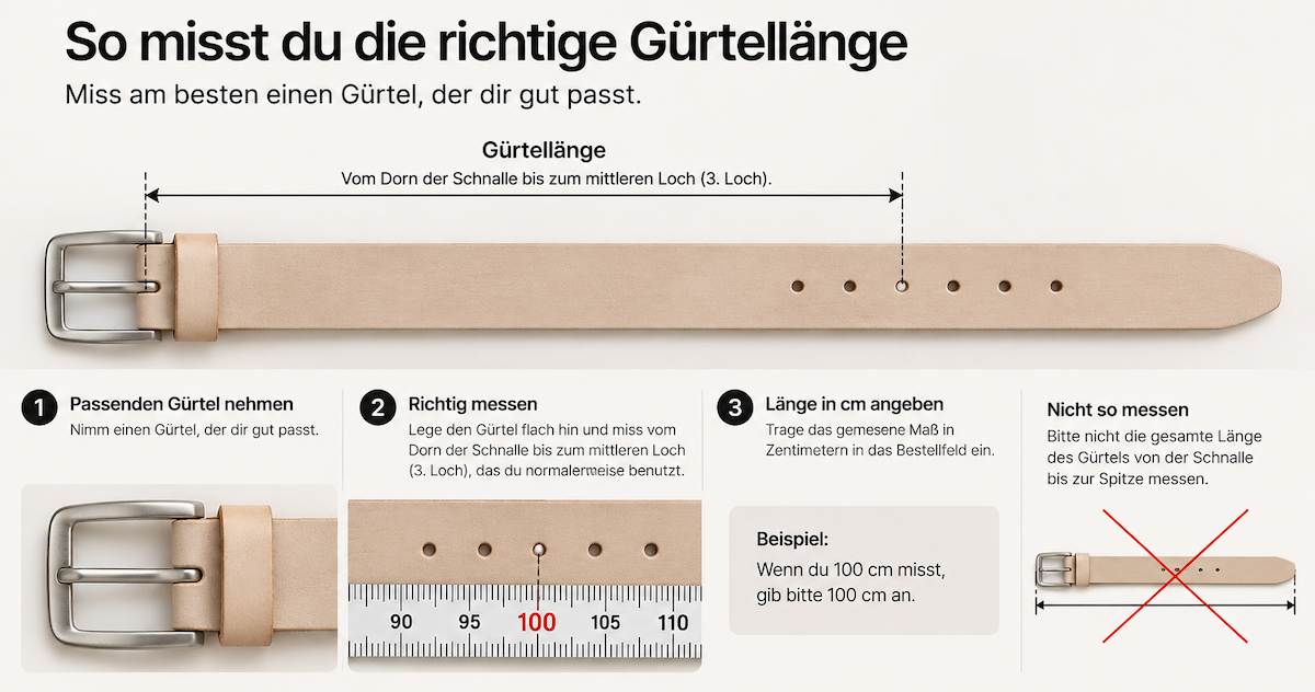PATINA - Ledergürtel aus pflanzlich gegerbtem Leder