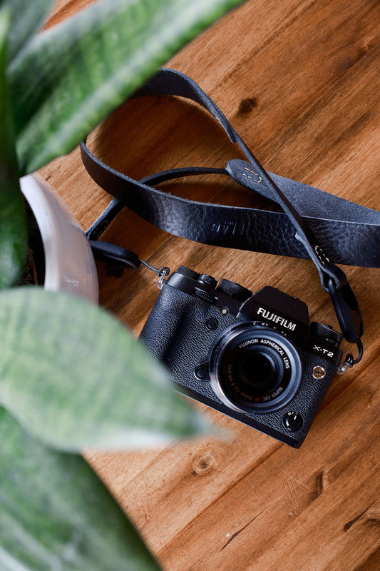 Kameragurt Premium Leder und Peak Design Schnellverschluss