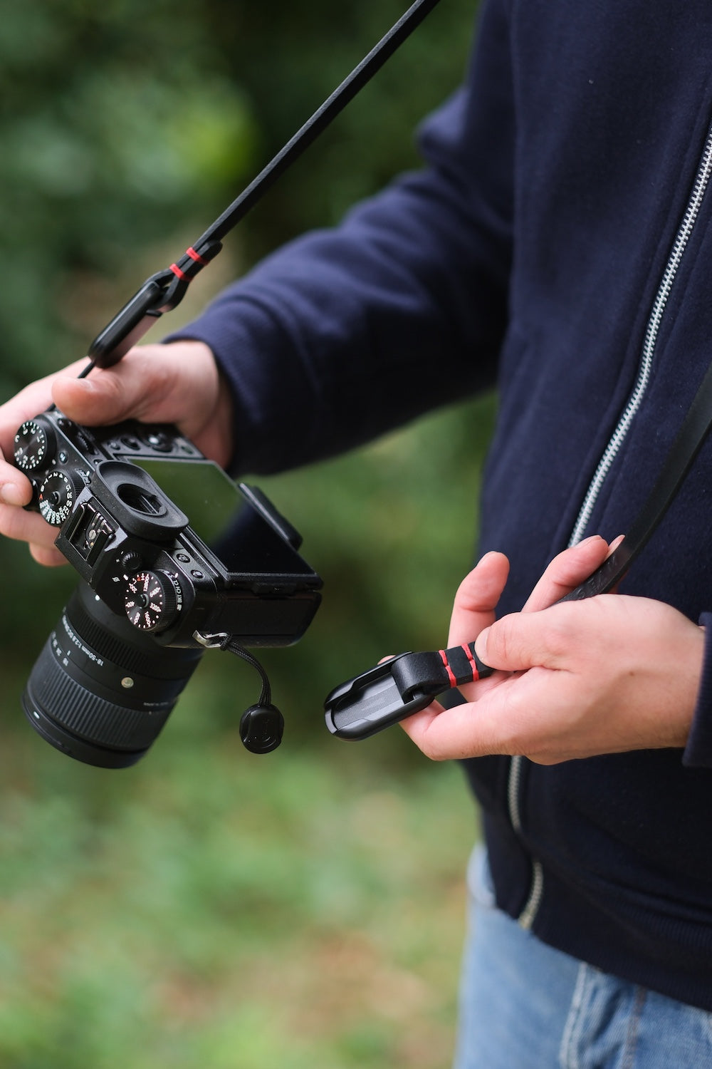 Leder Kameragurt mit SmallRig Schnellverschluss für Leica und Fuji Kameras