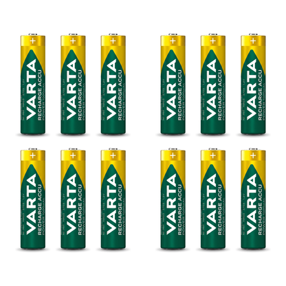 Varta AAA Akku NiMH 1000 mAh wiederaufladbar, 10er und 12er Pack