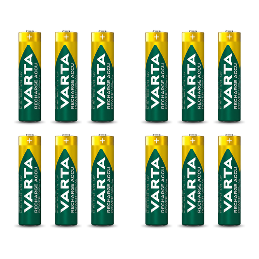 Varta AAA Akku NiMH 1000 mAh wiederaufladbar, 10er und 12er Pack