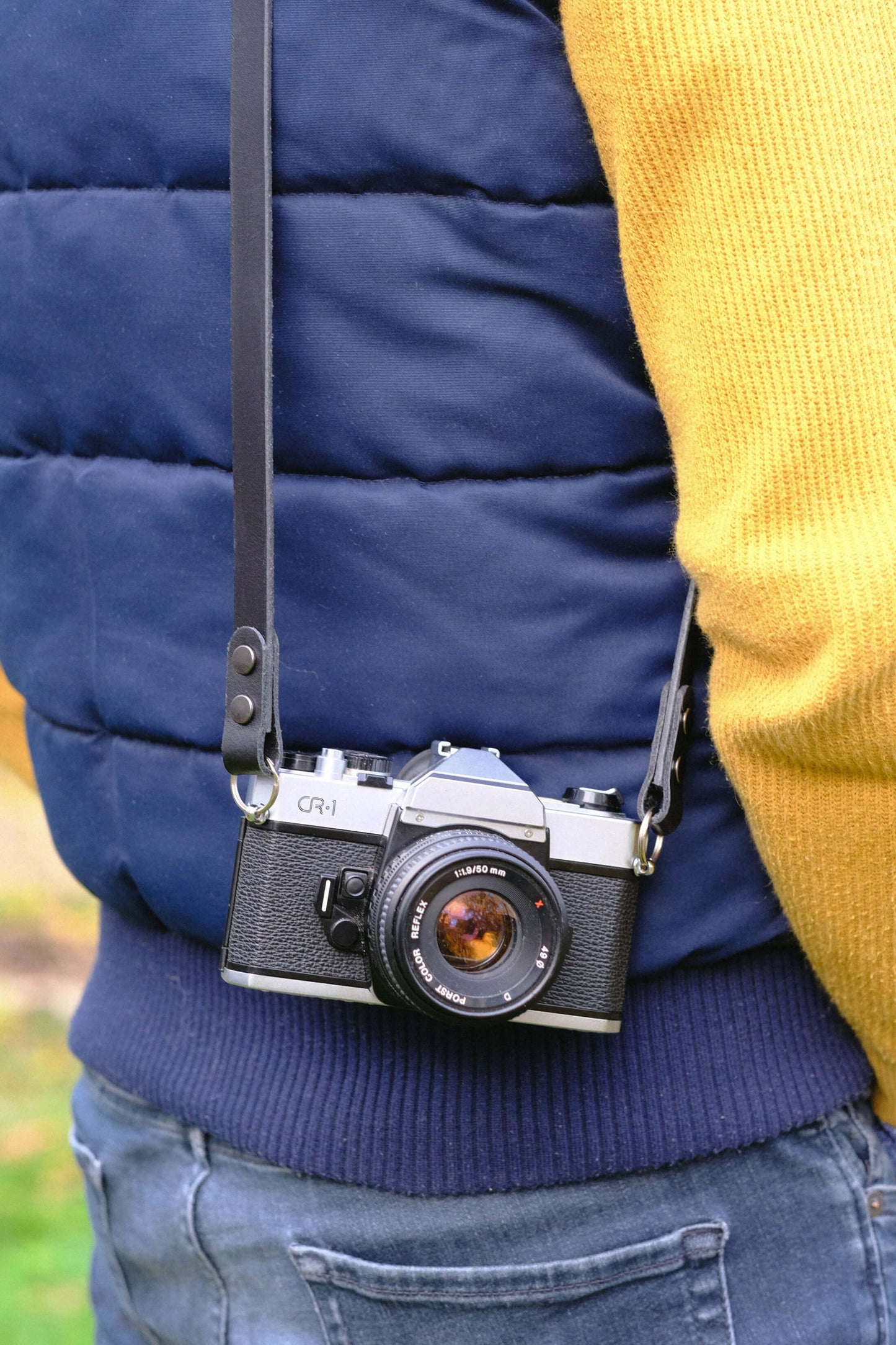Kameragurte aus Leder der Manufaktur seam strap. Hochwertige Kameragurte aus Leder für Fotografen.
